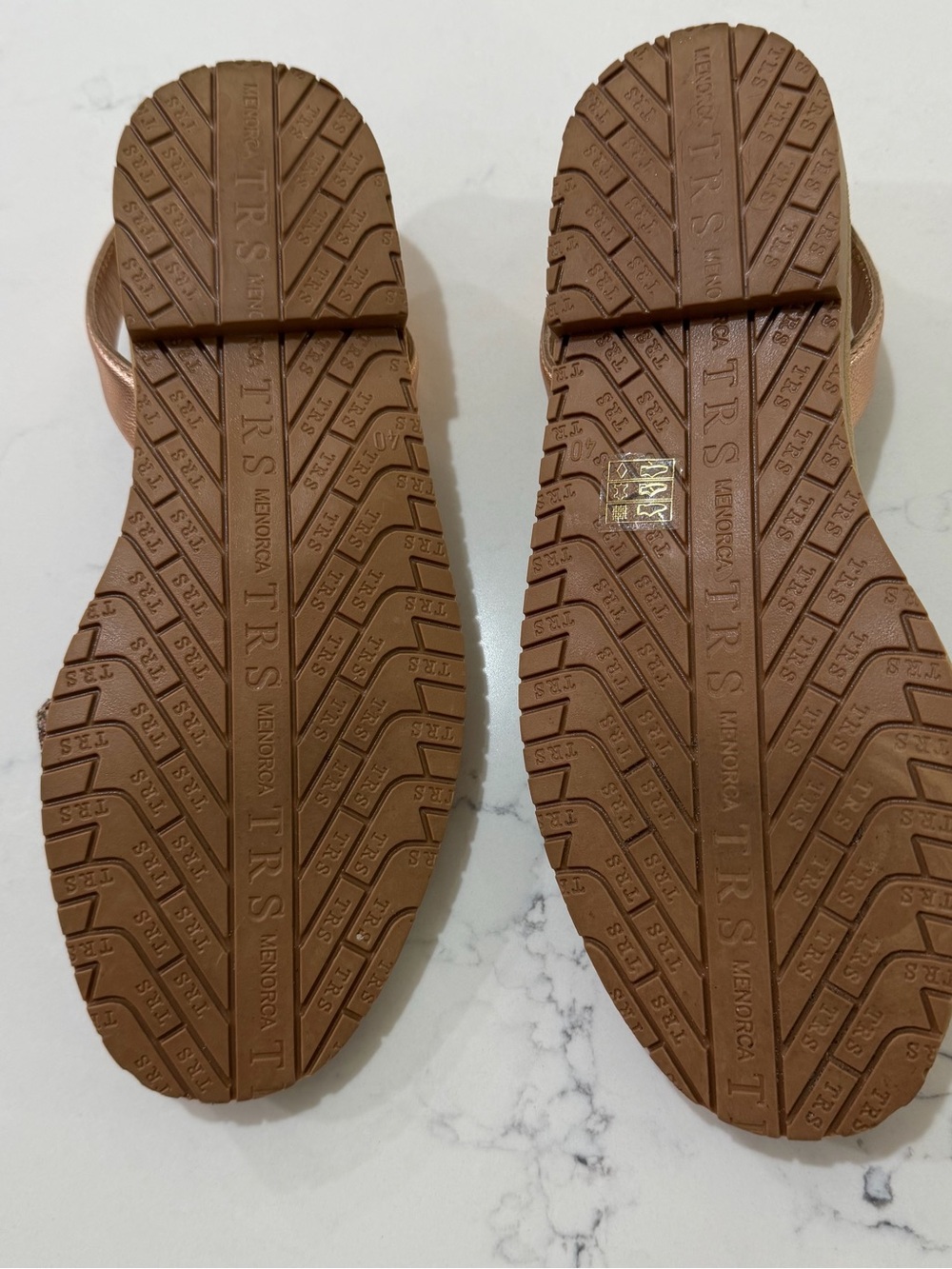 Petit Barcelona Rose Gold Glitter Avarca Sandals EU 40 - Picture 6 of 9